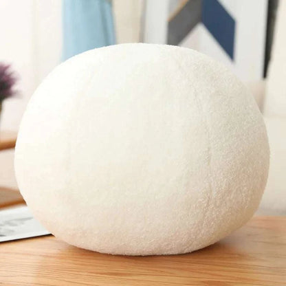 Coussin rond - blanc - 33 cm